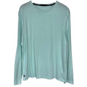 Greyson Men’s Spirit Long Sleeve Light Blue Pima Cotton T-Shirt Size Large